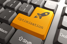 Orange Optimization Button on Computer Keyboard. Business Concept.-1